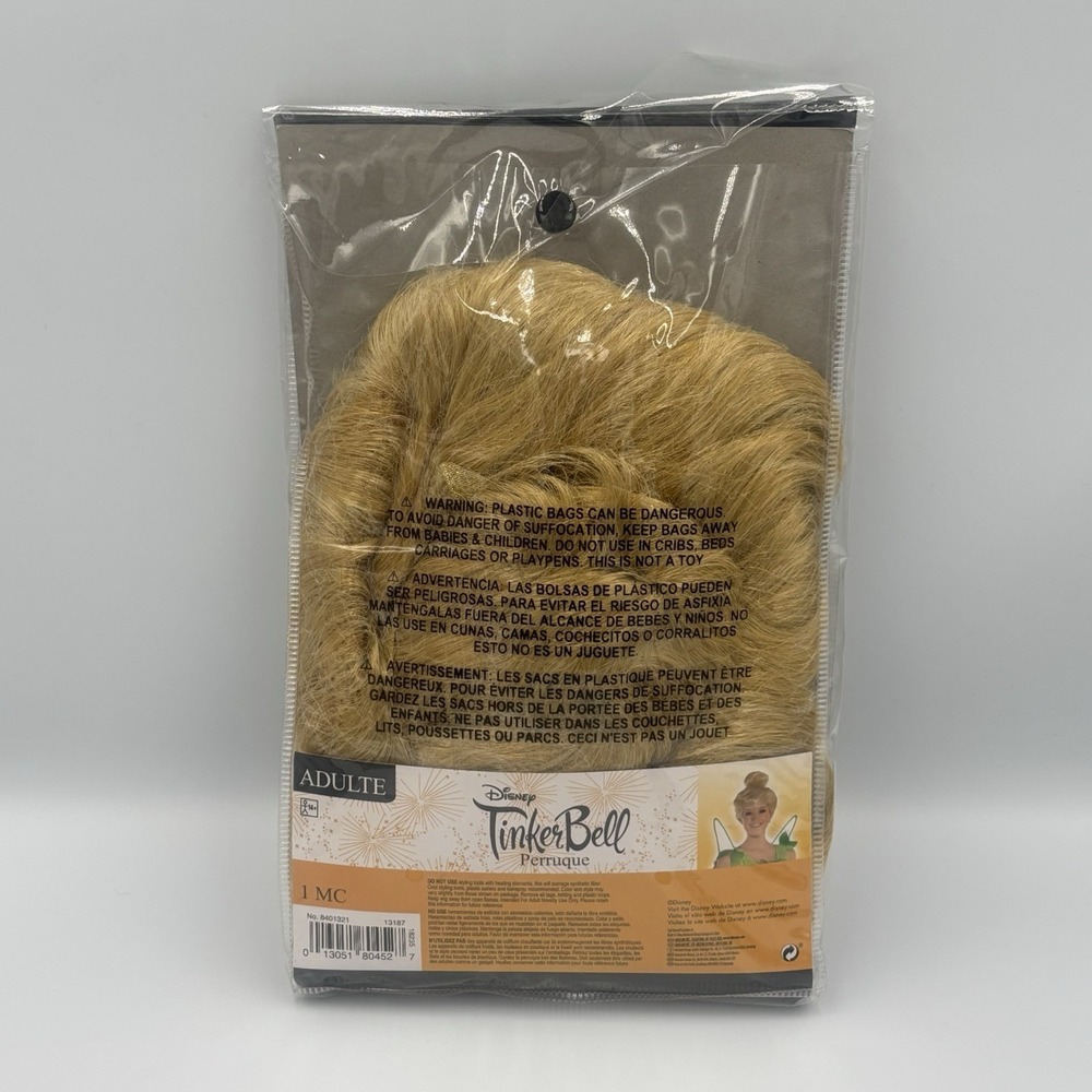 Disney TinkerBell Adult Wig Costume Accessory Halloween‎ I Fairy Tale - Picture 6 of 7